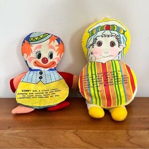 Vintage Stuffed Animal Flip Books DanDee 1977 & Allyn‎ Nelson Enterprises 1985